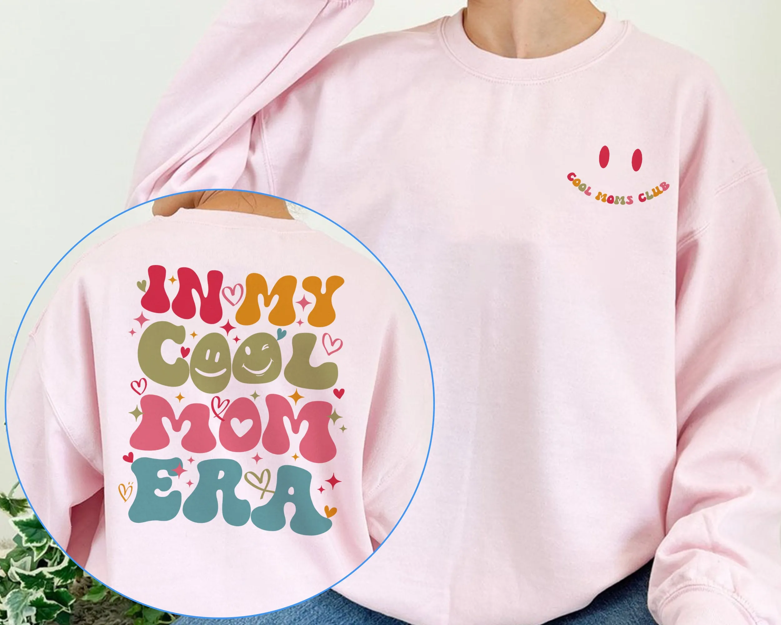 In My Cool Mom Era Sweatshirt, Cool Moms Club T Shirt, Mama Era Shirt, Mom Shirt Gift, New Mom Shirt, Pregnancy Announcement