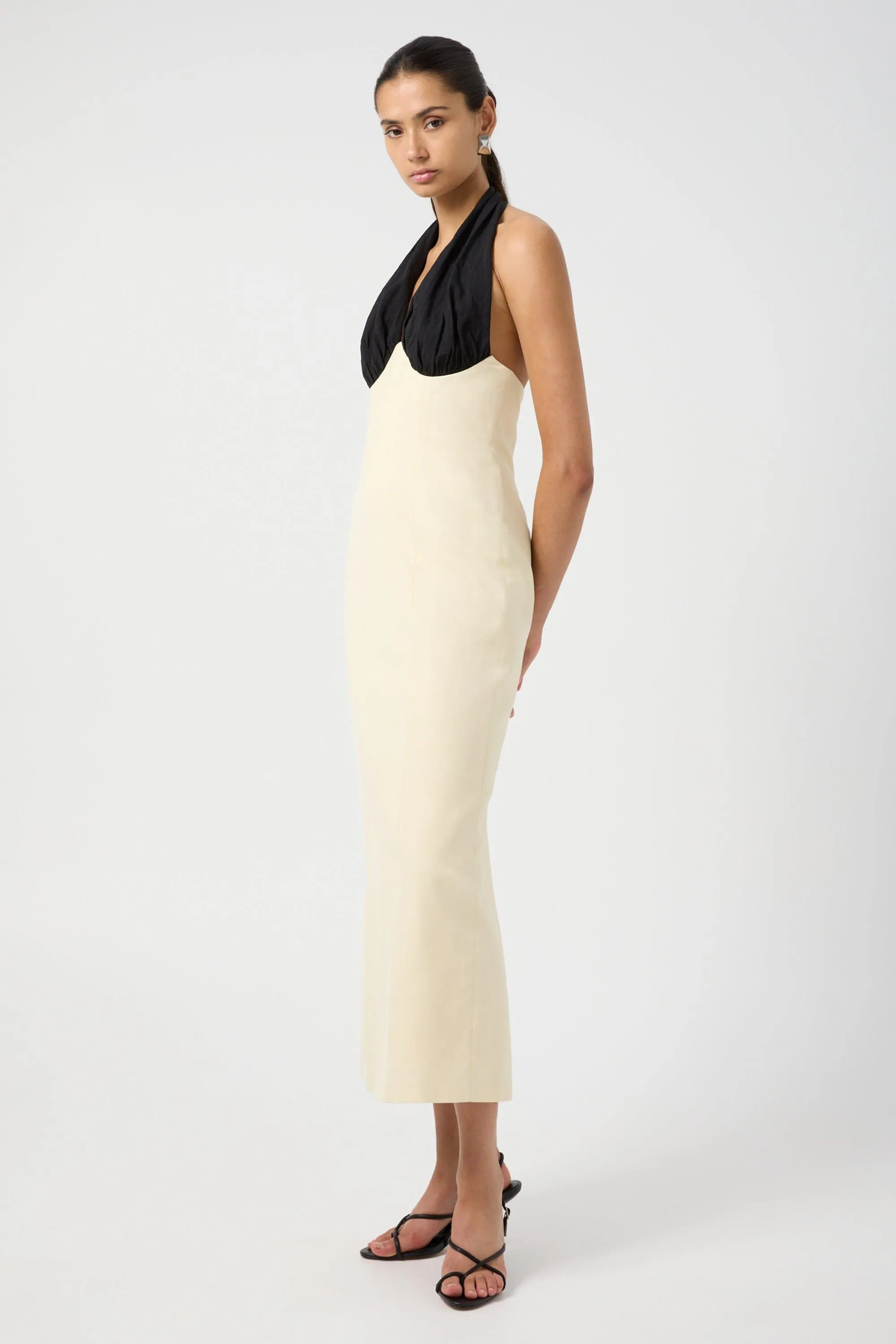 INVERSE MIDI DRESS