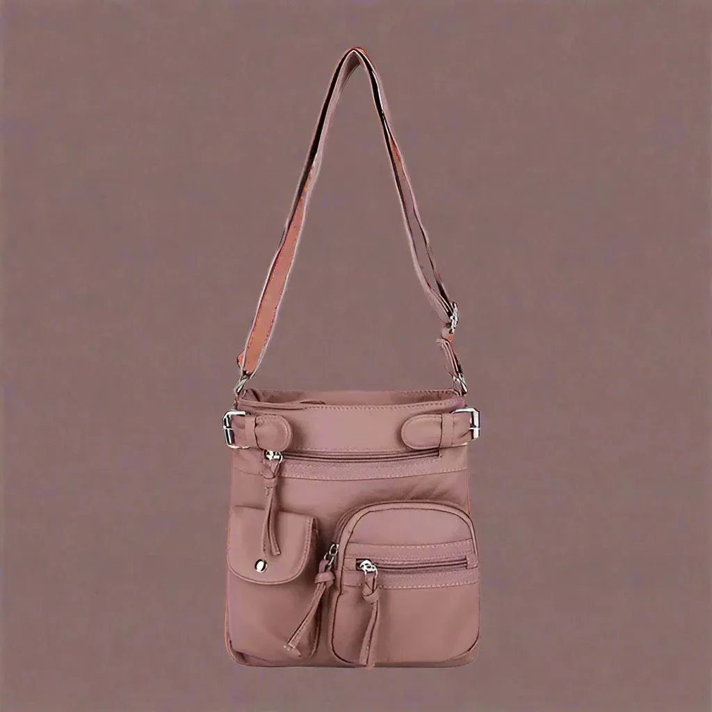 Irma® | Shoulder bag made of soft leather with multiple compartments