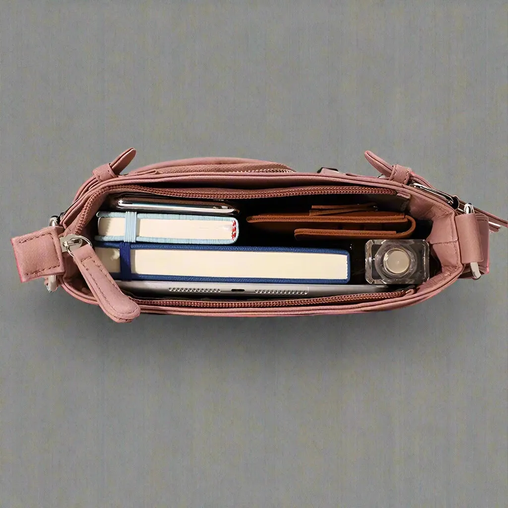 Irma® | Shoulder bag made of soft leather with multiple compartments