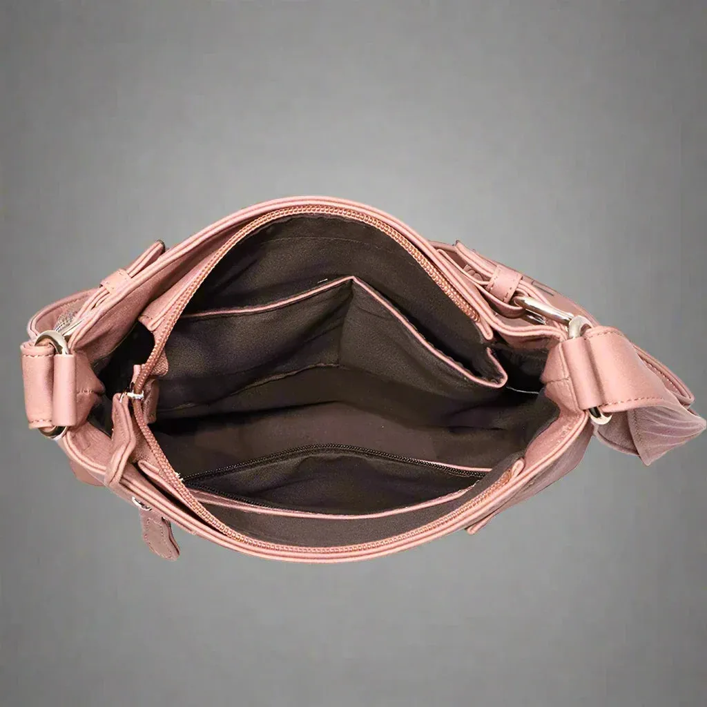 Irma® | Shoulder bag made of soft leather with multiple compartments