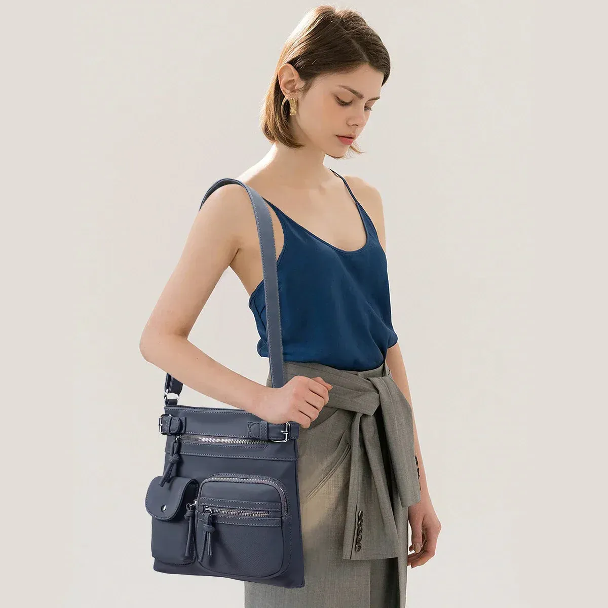 Irma® | Shoulder bag made of soft leather with multiple compartments
