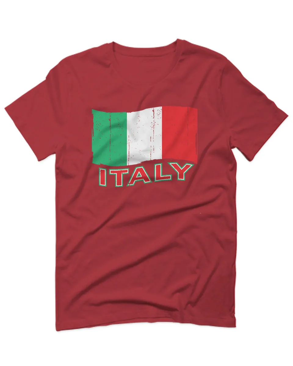 Italia Distressed Italy Flag Italian National Flag Vintage For men T Shirt
