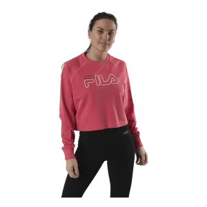 Jamina Cropped Crew Sweat Pink