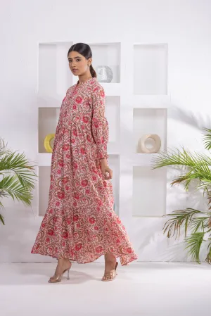 Jamun Tier Ruffle Dress