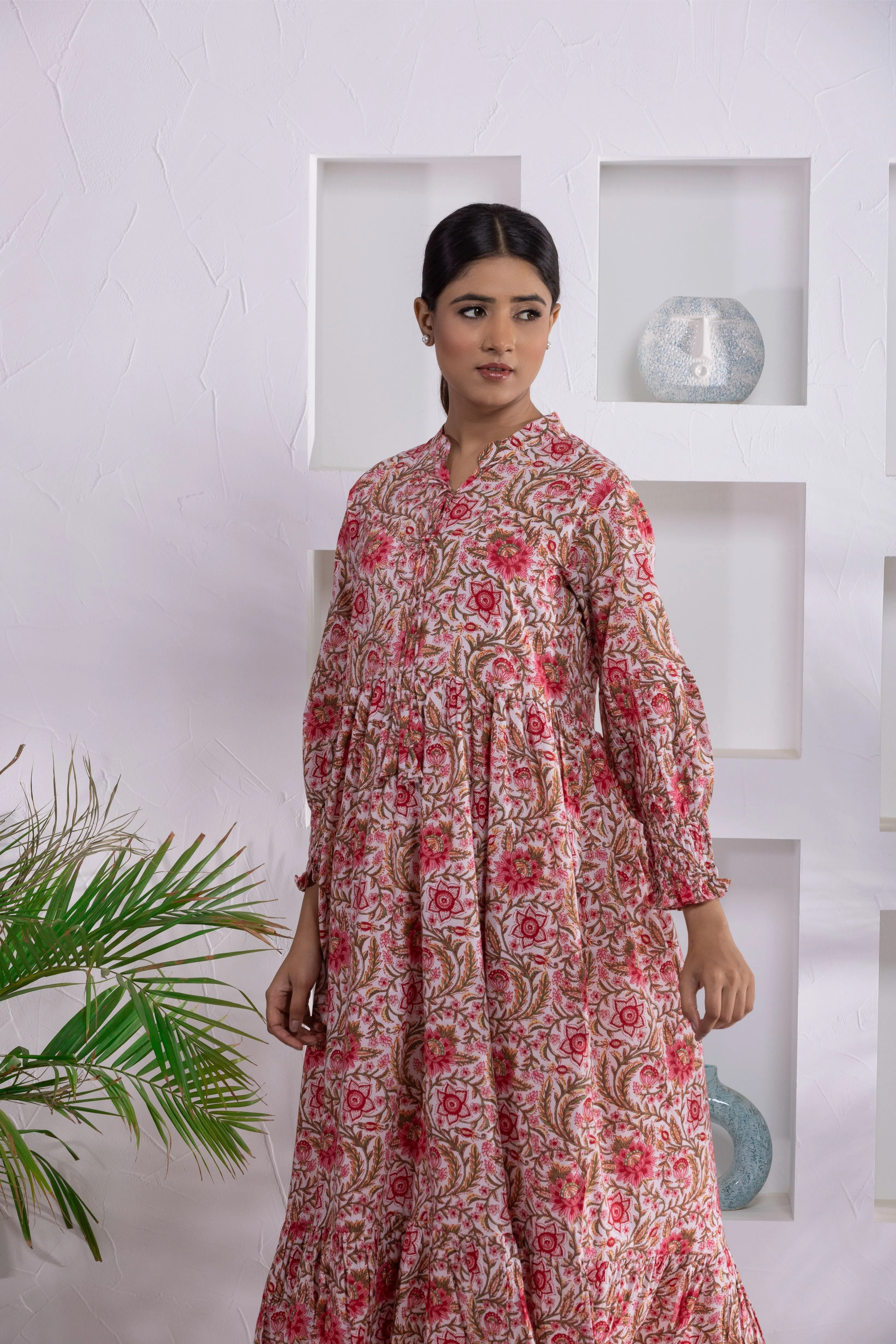 Jamun Tier Ruffle Dress
