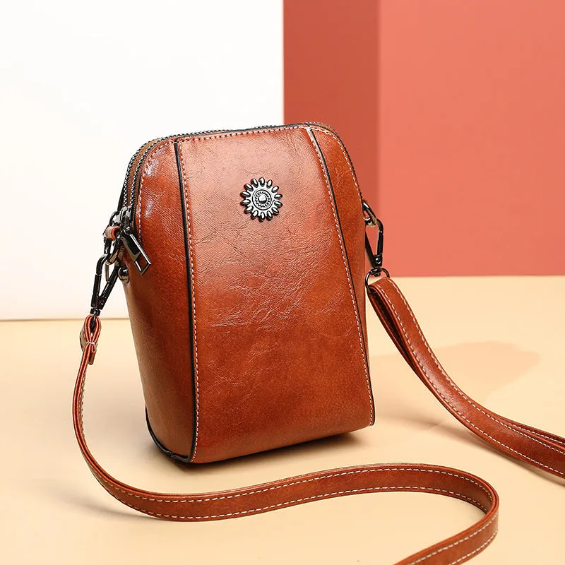 Jessica® | Stylish mini shoulder bag made of soft leather