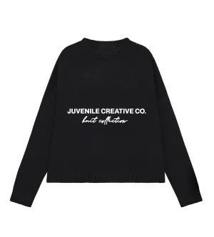 JET BLACK KNIT SWEATER