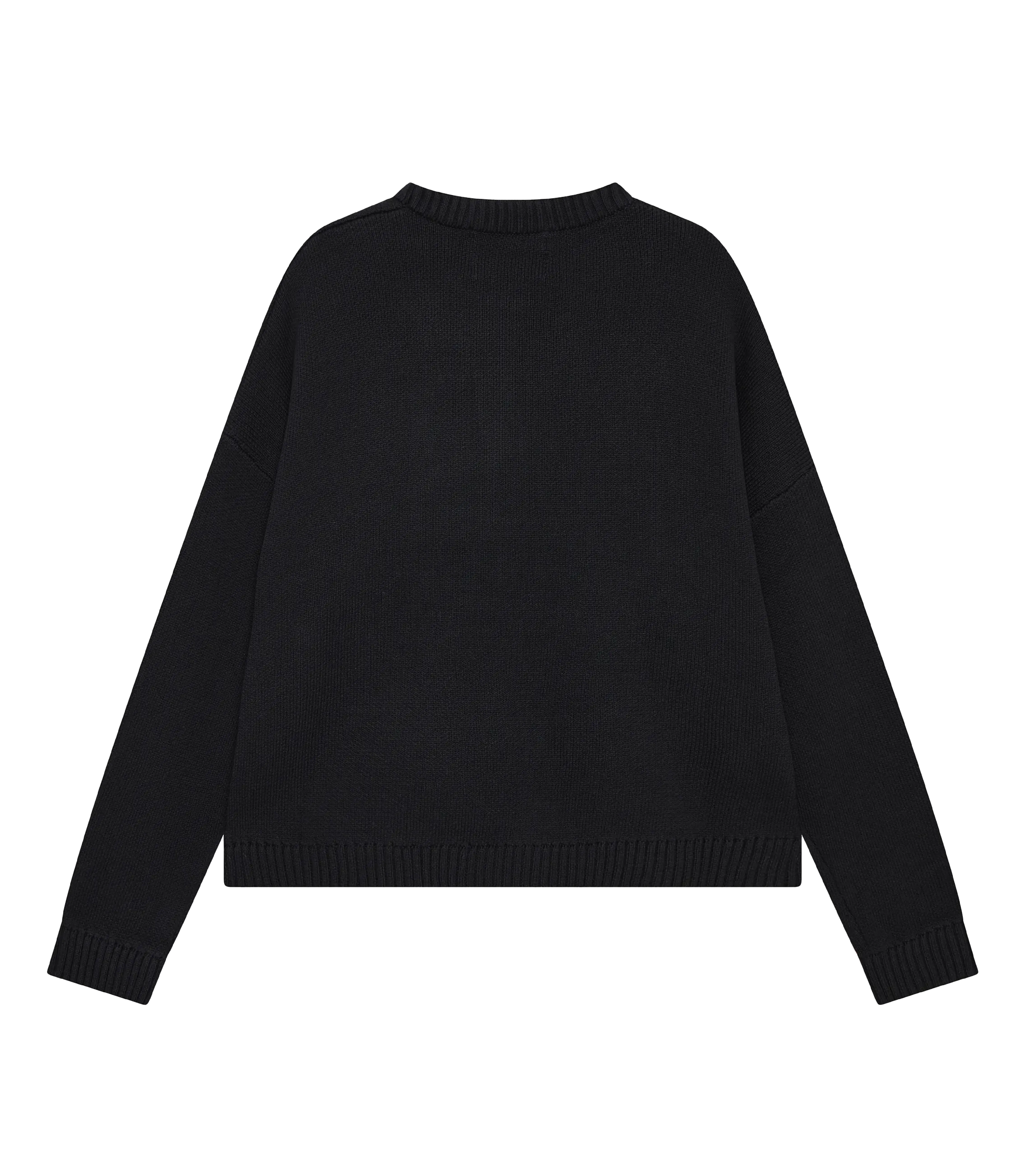 JET BLACK KNIT SWEATER