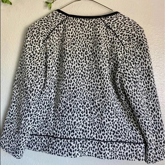 Joie Leopard Print Moto Jacket
