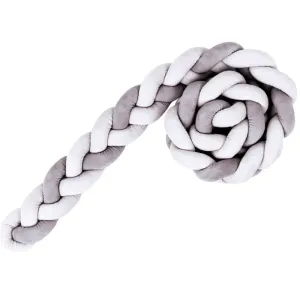 Kalencom - Braided Crib Bumper, Grey