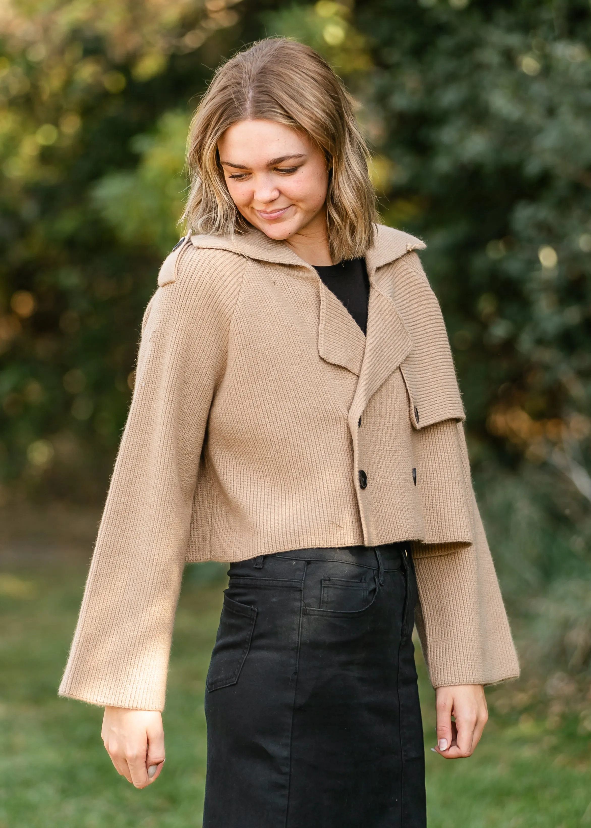 Karina Sweater Trench Jacket - FINAL SALE