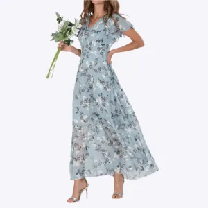 Karolina - Radiant Floral Elegance Woman's Summer Dress