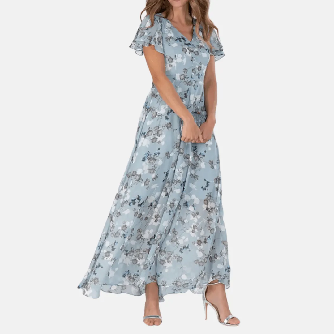 Karolina - Radiant Floral Elegance Woman's Summer Dress
