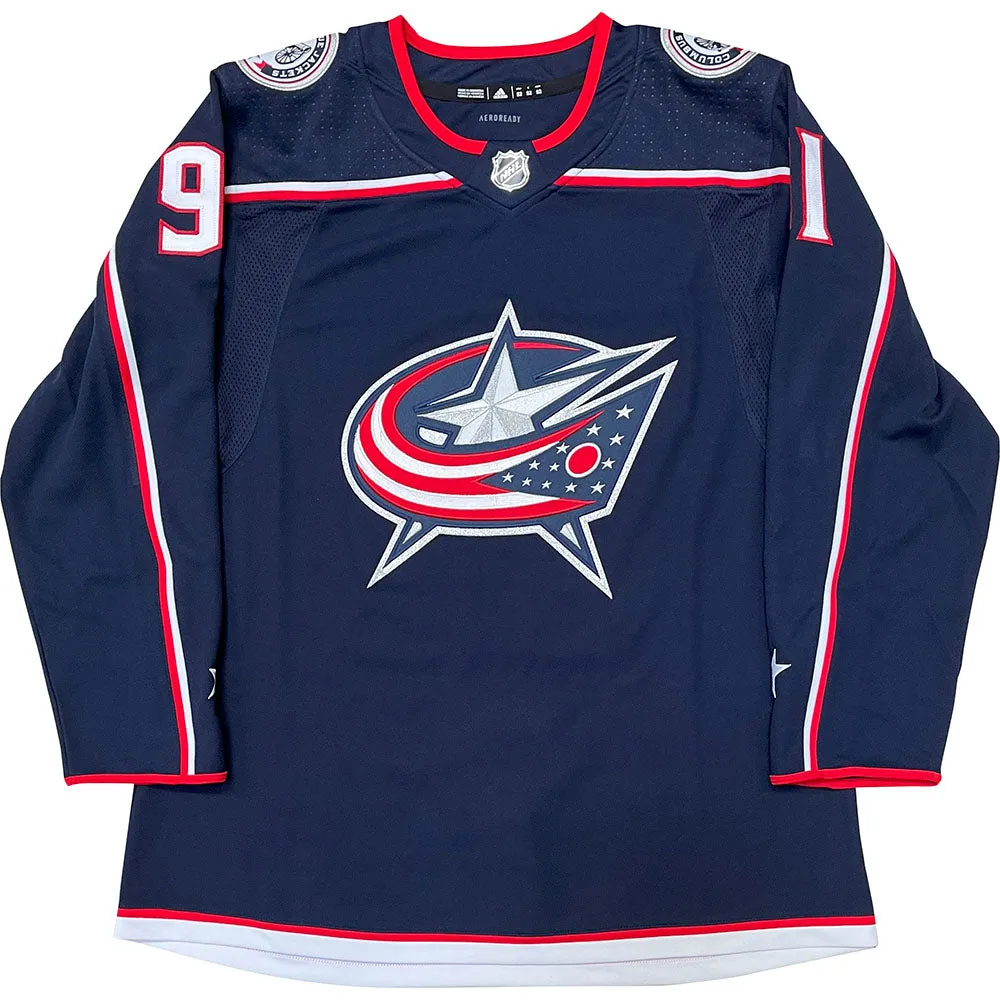 Kent Johnson Autographed Columbus Blue Jackets Pro Jersey