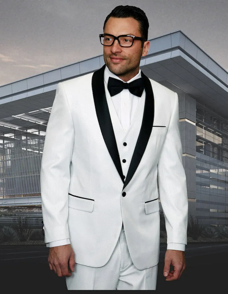 KINGSLEY WHITE TAILORED FIT TUXEDO