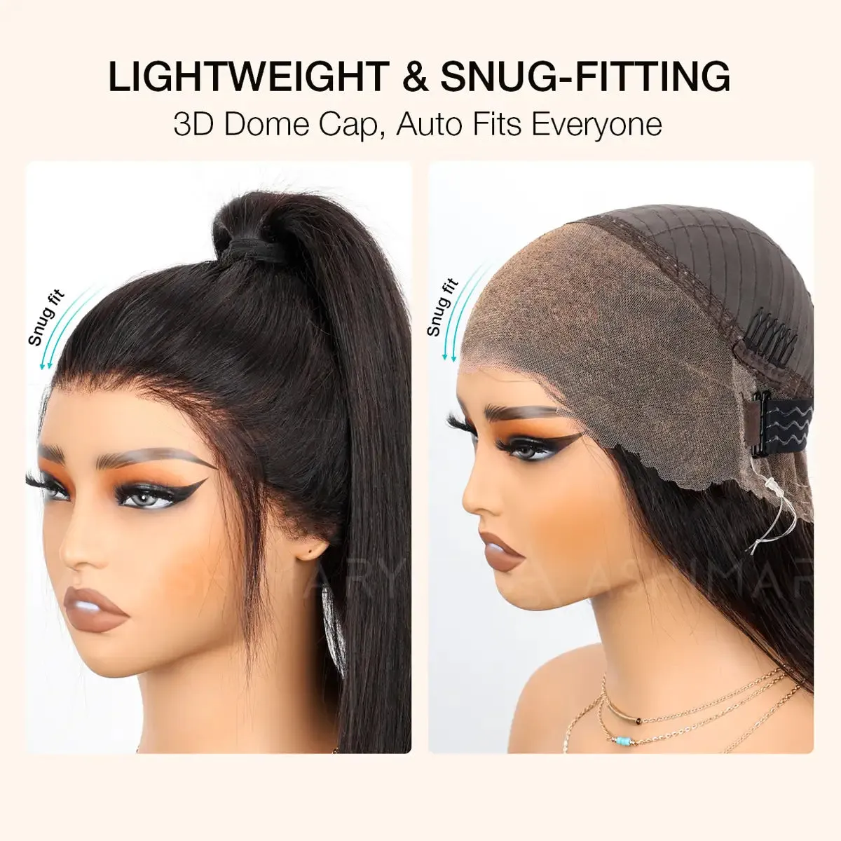 Kinky Curly 4C Edges Invisi Strap Laid Flat 360 Lace Wig Pre Cut Lace with Curly Baby Hair All Around