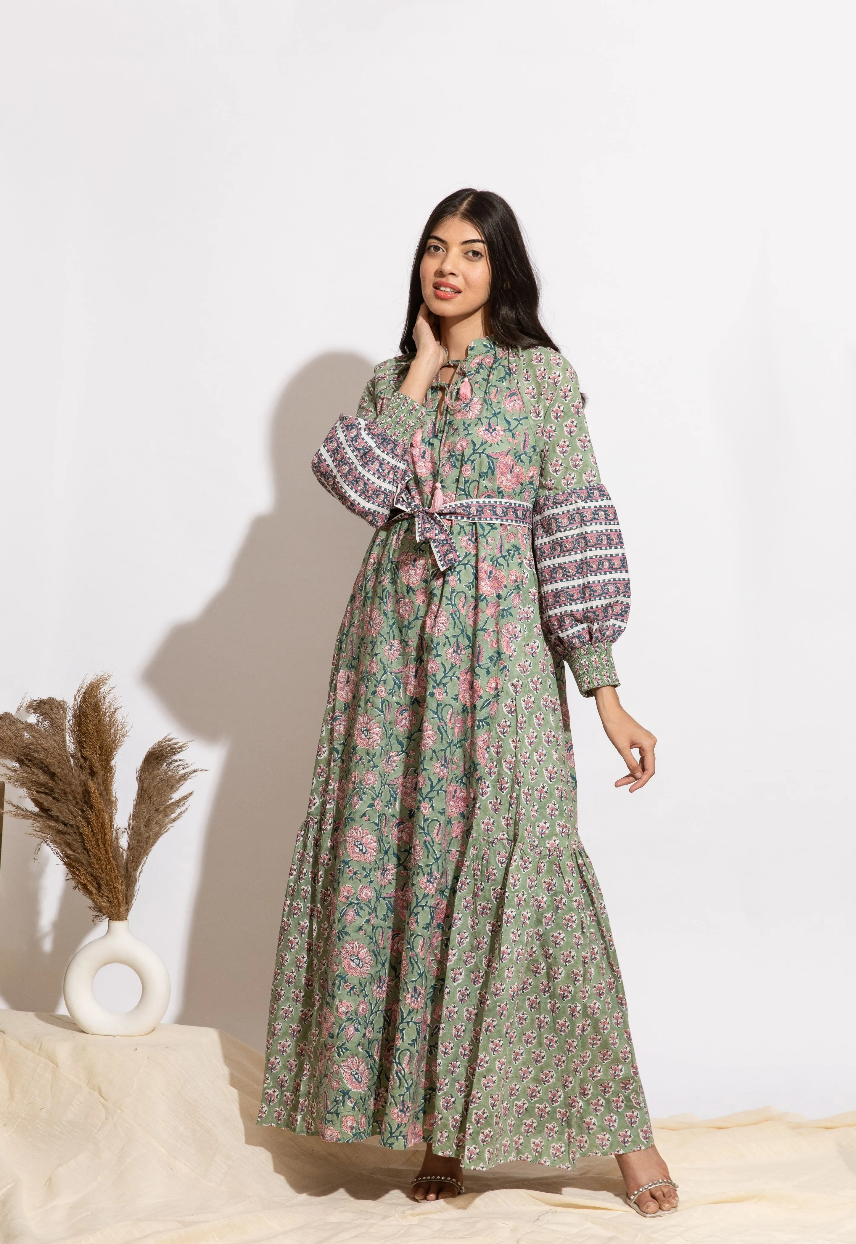 Kinmay Tier Ruffle Dress