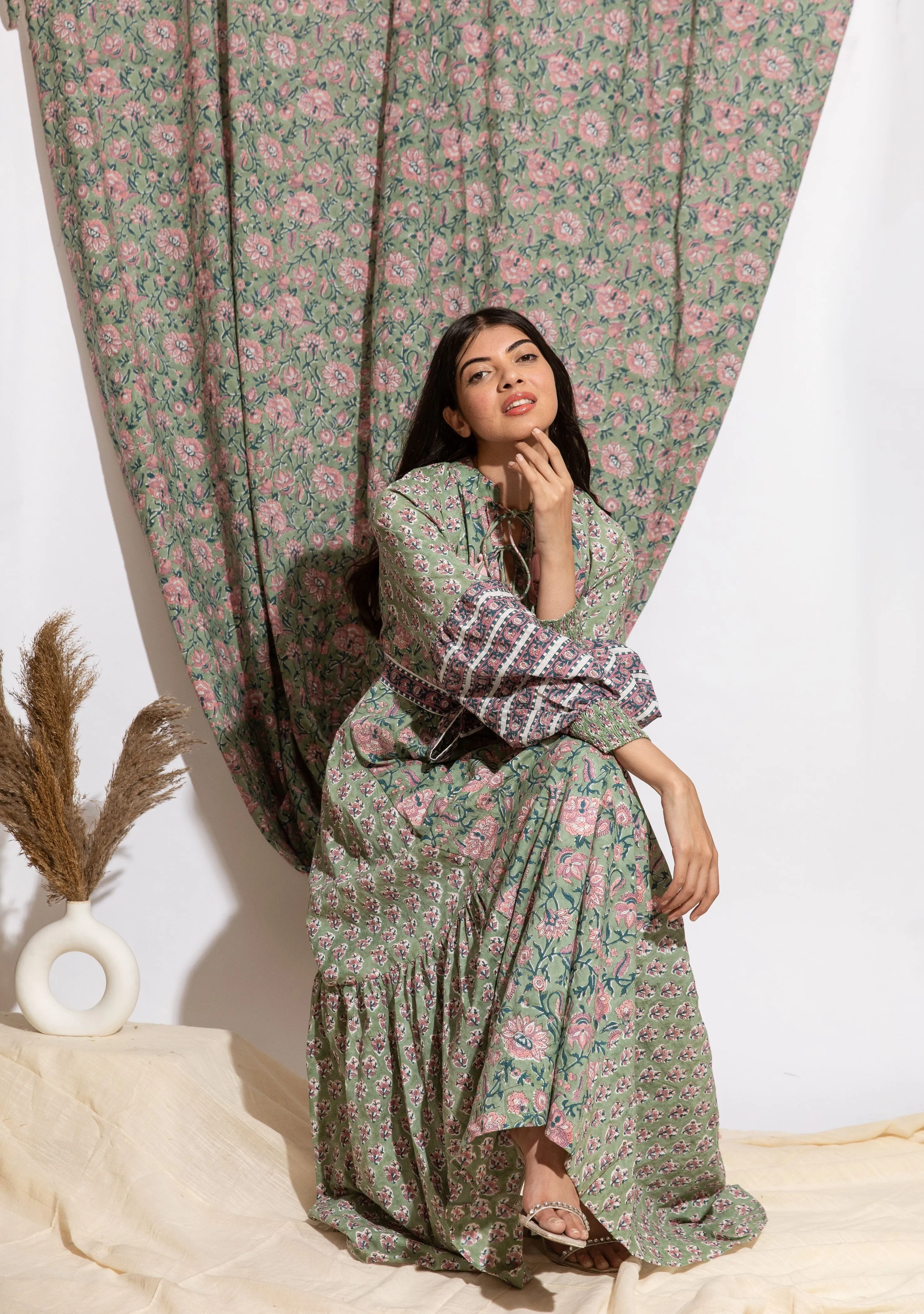 Kinmay Tier Ruffle Dress