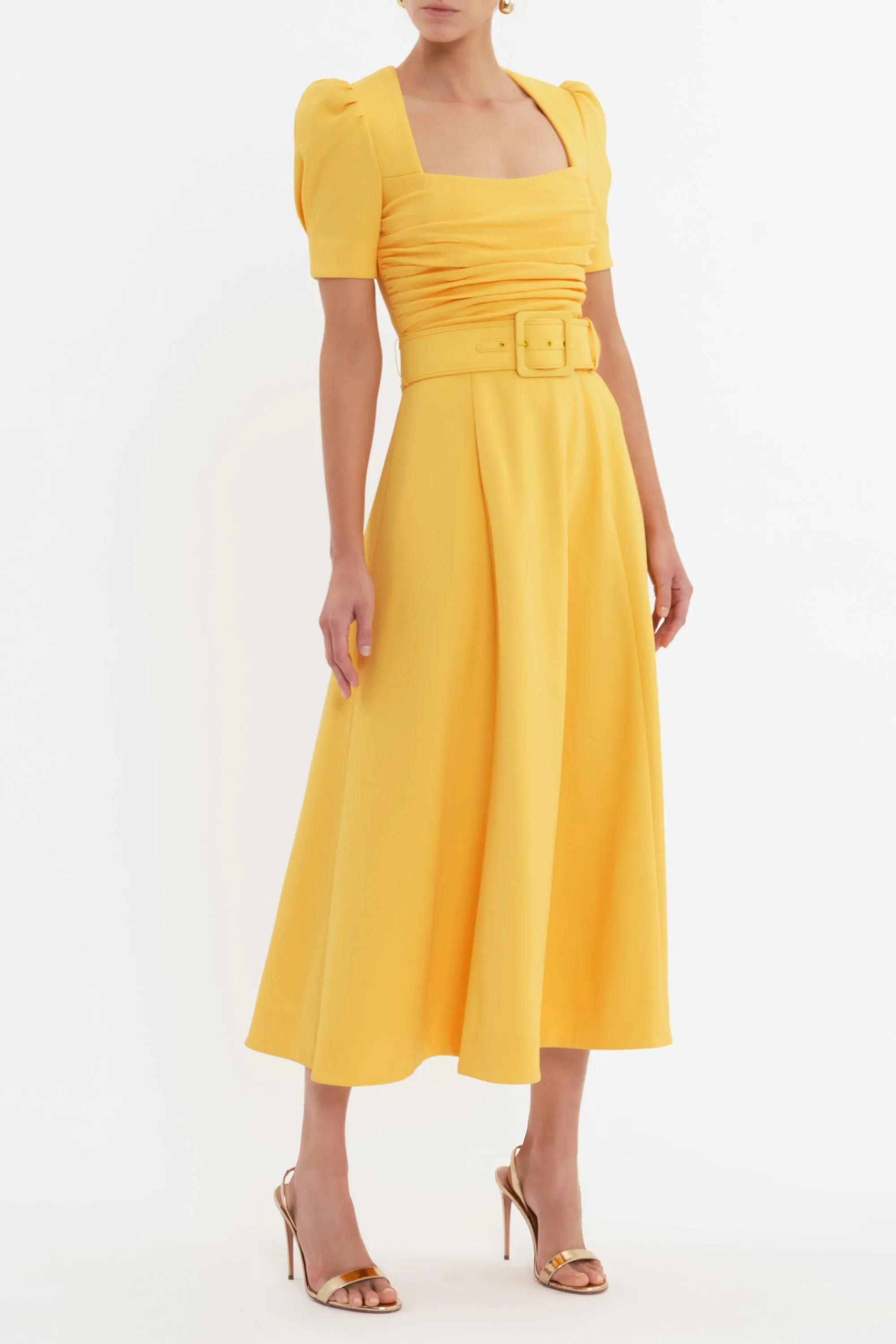 Leona Short Sleeve Midi Dress
