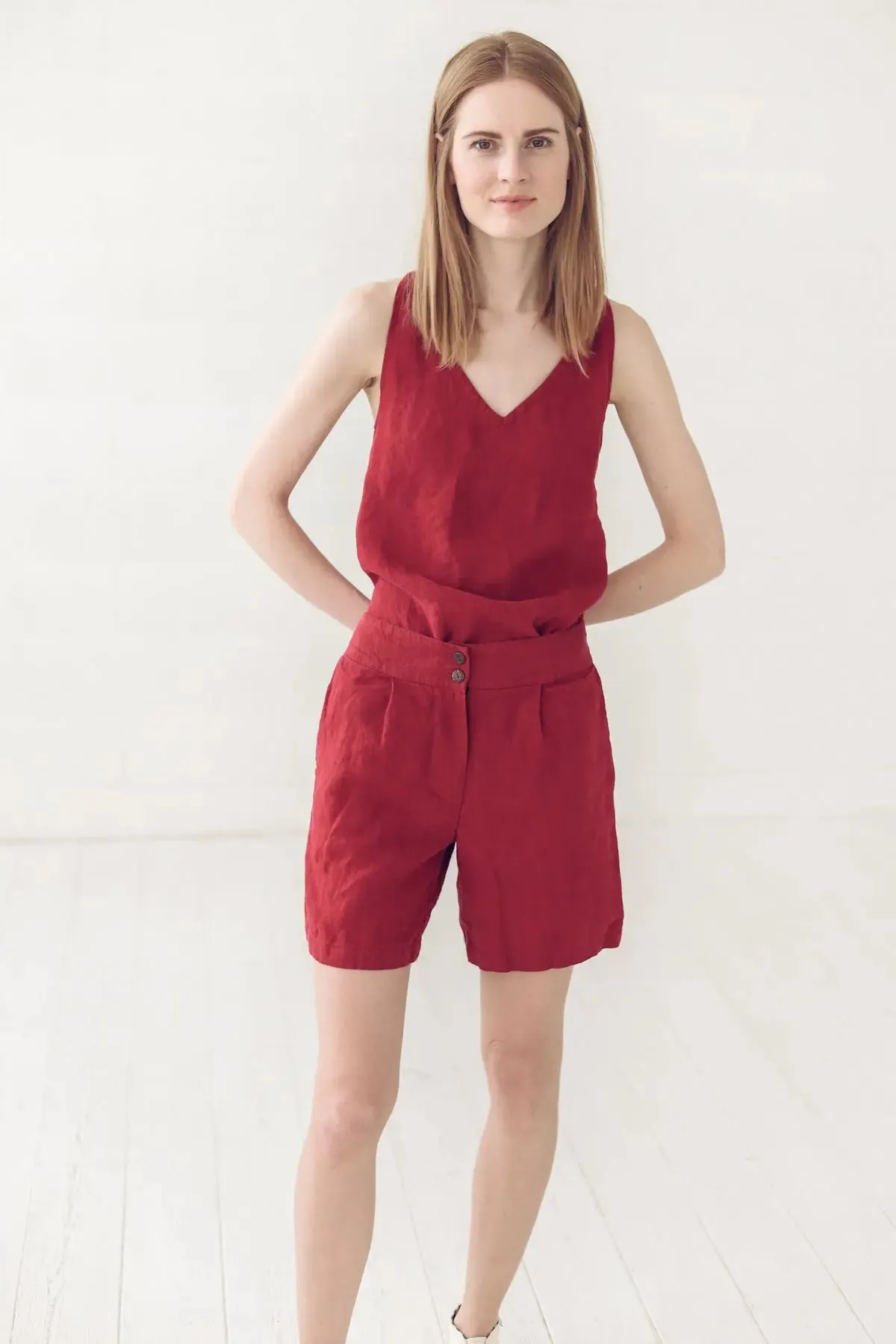 Linen Slip Tank Top