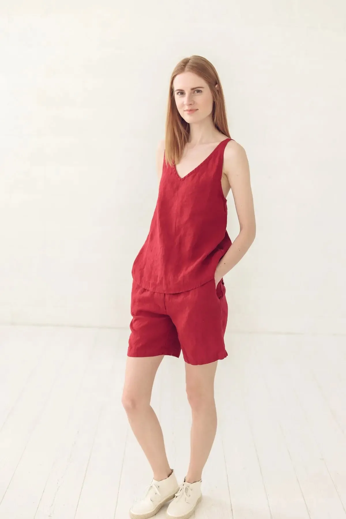Linen Slip Tank Top