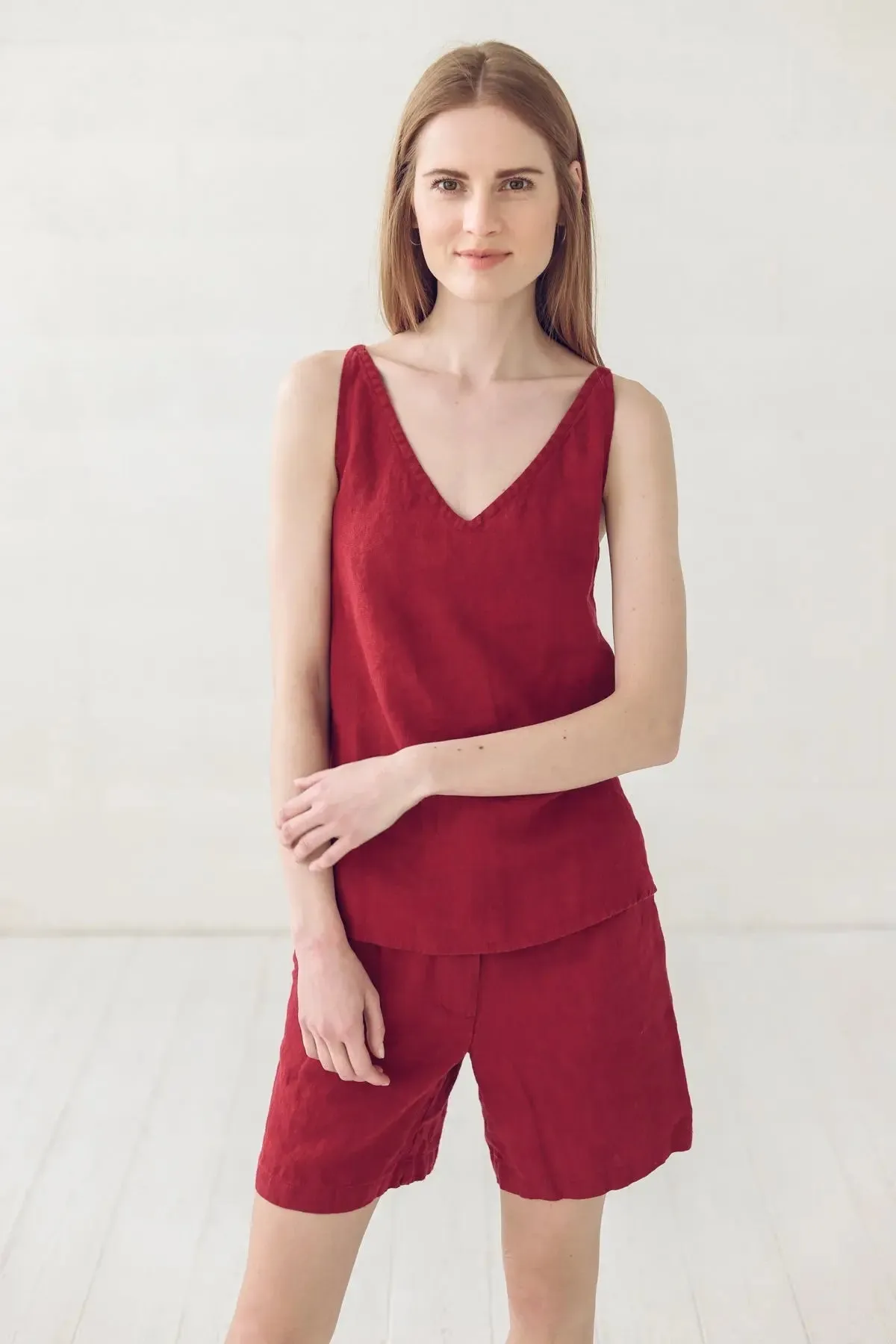 Linen Slip Tank Top