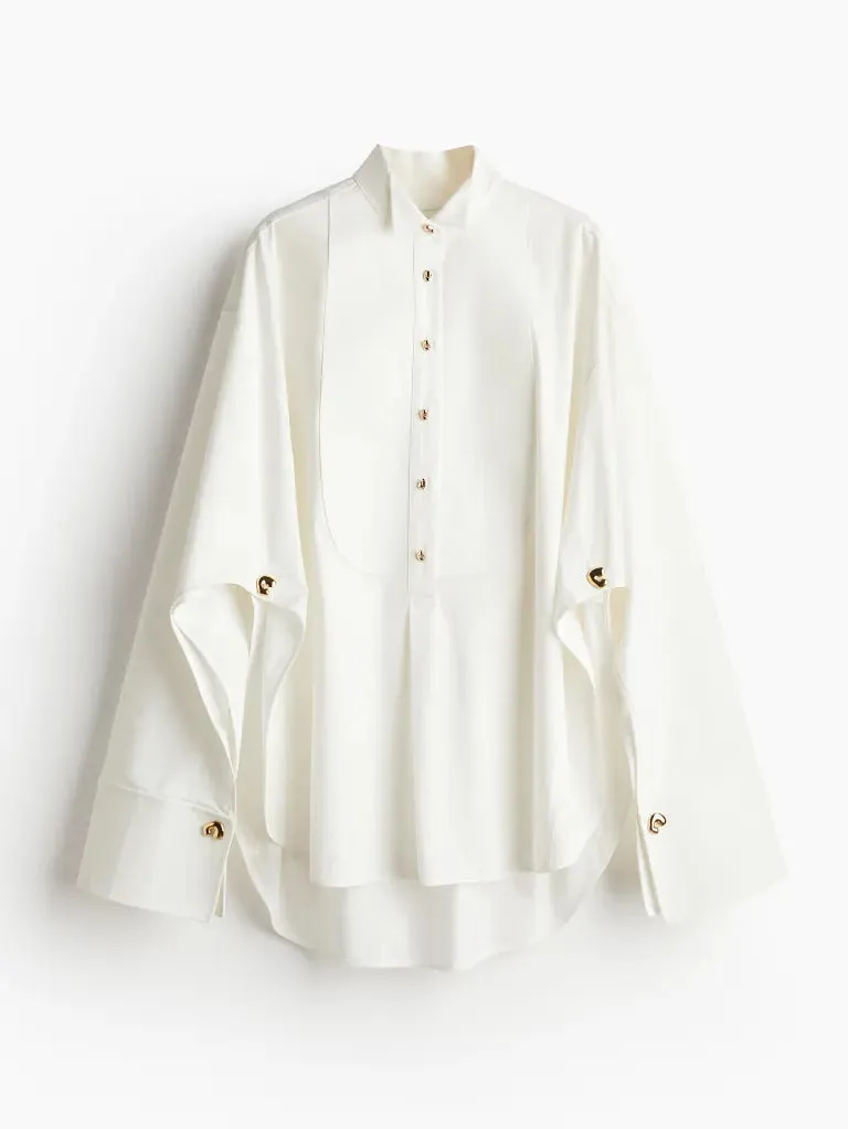 Livia – Chic Tuxedo Shirt & Fringed Trim Pants Set for Women