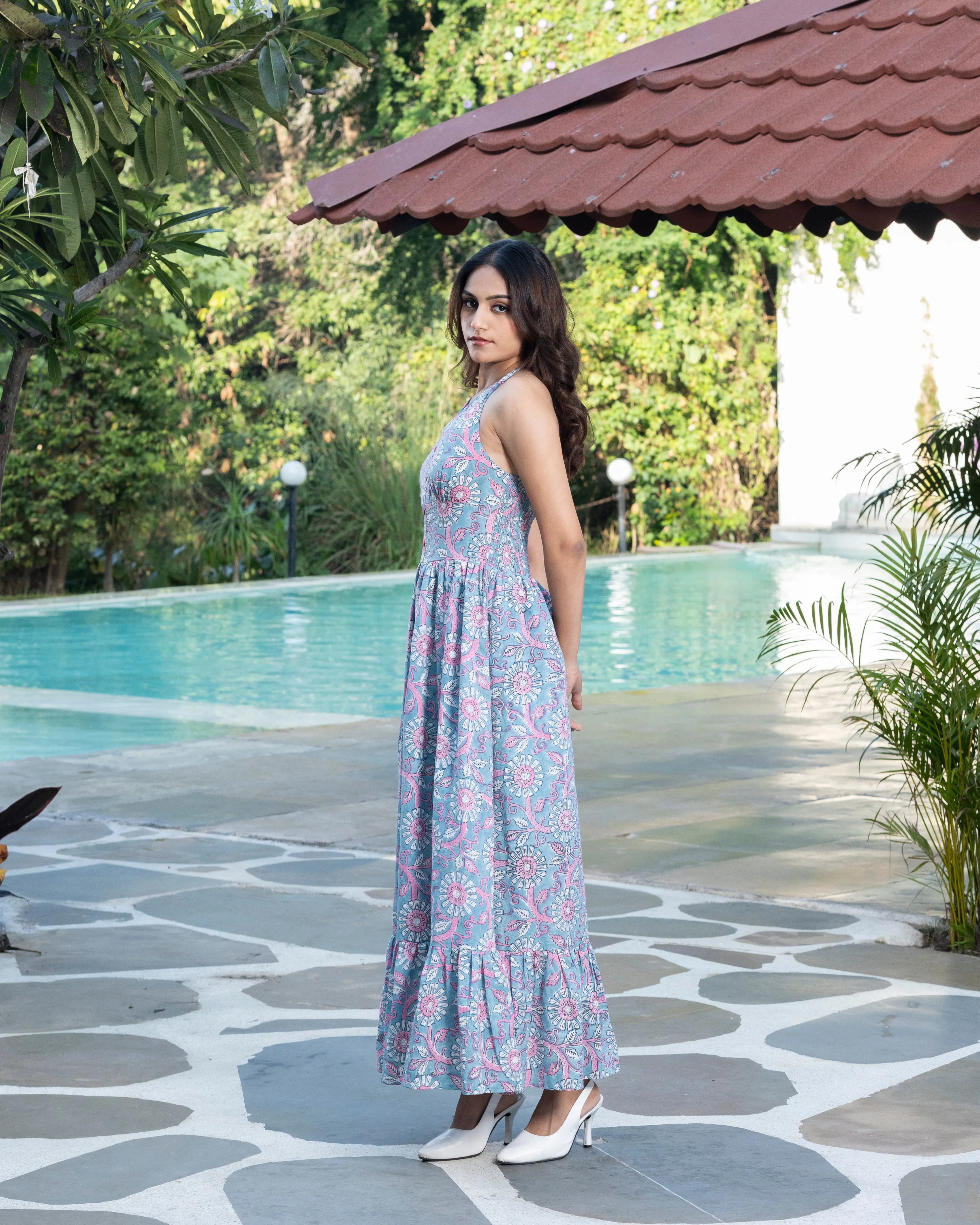 Long Halter Dress