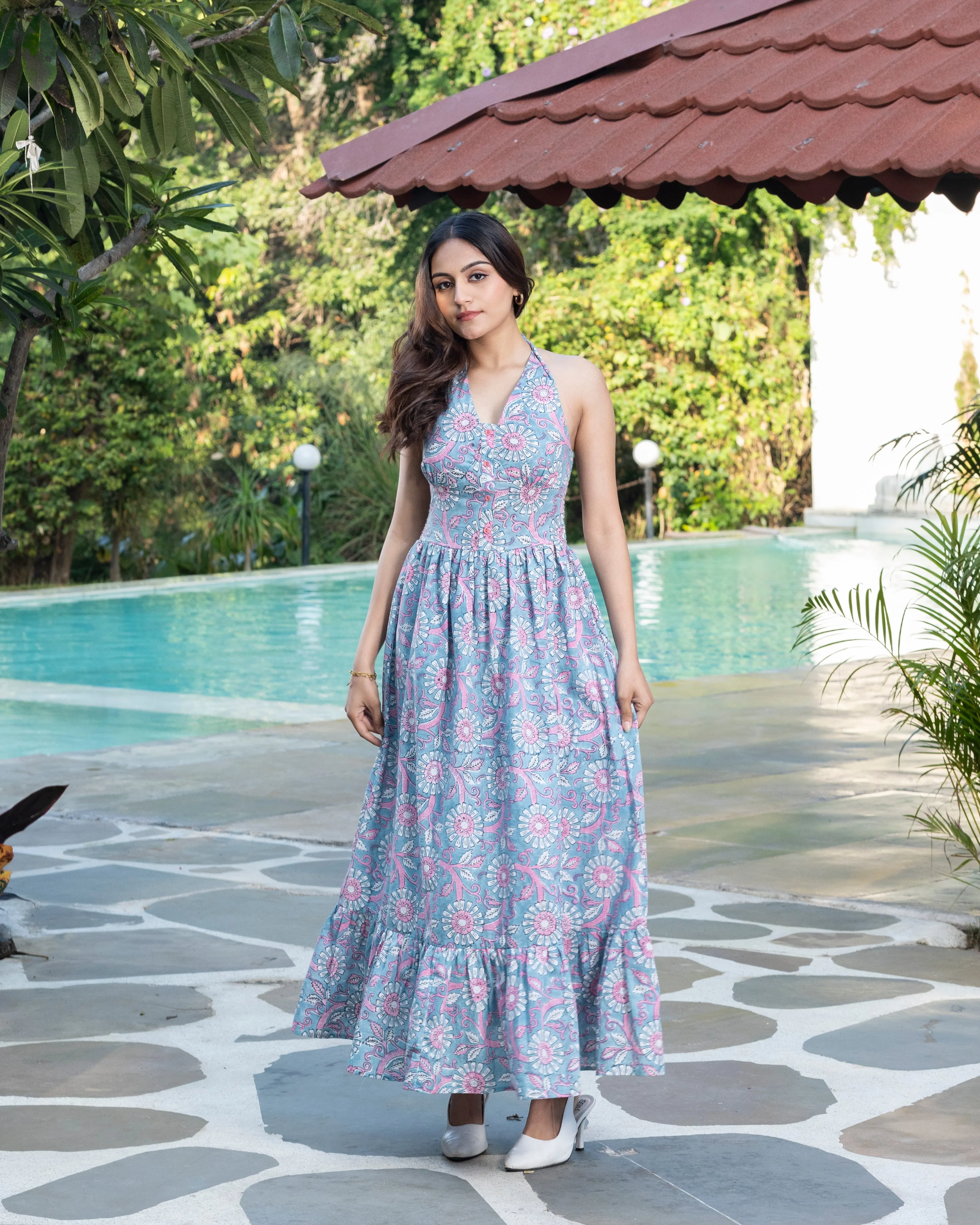 Long Halter Dress