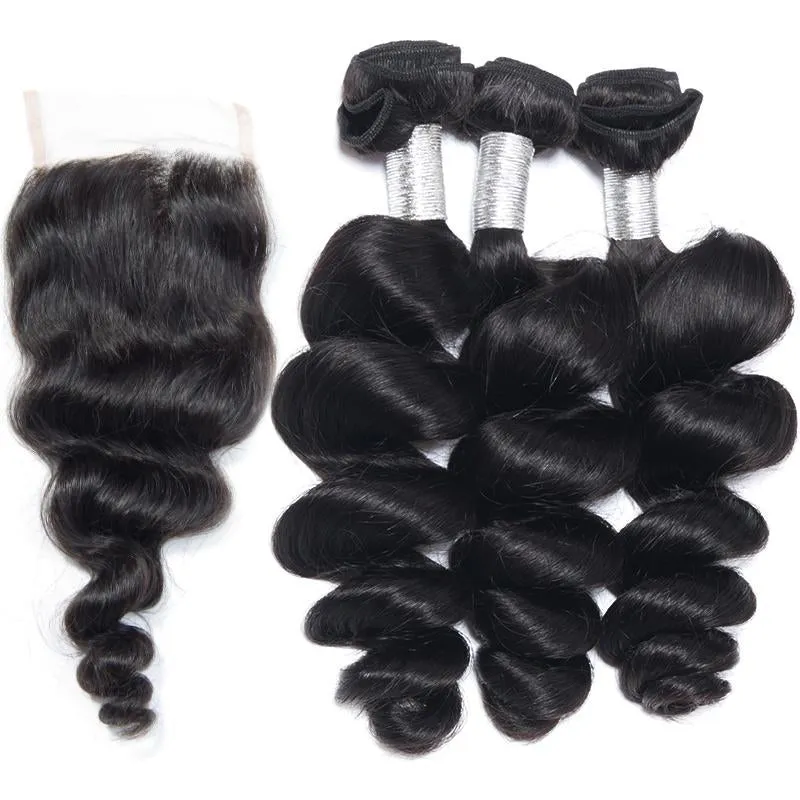 Loose Wave Bundle   Closure Deals