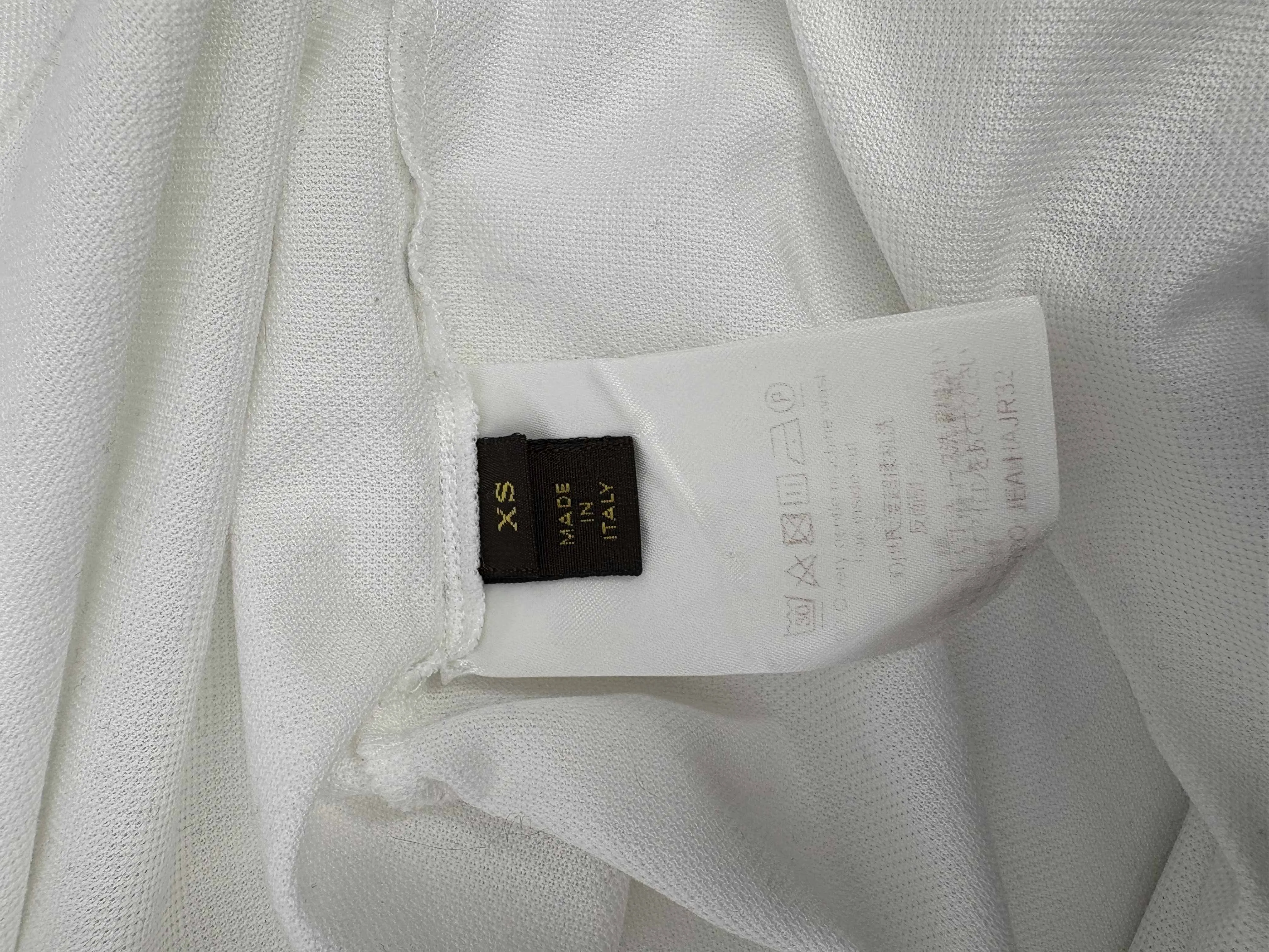 Louis Vuitton Embroidered Mini Logo Polo - White
