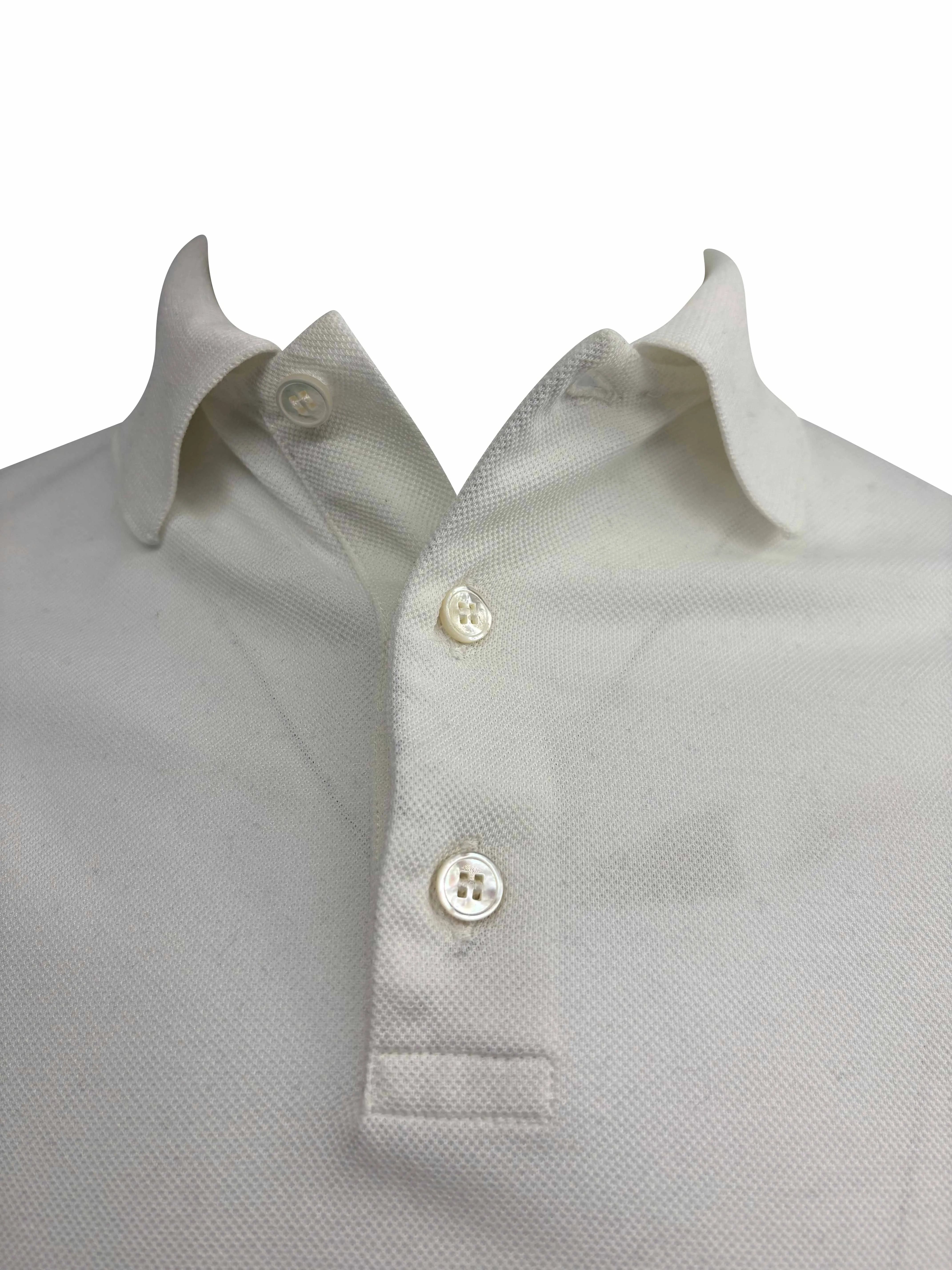 Louis Vuitton Embroidered Mini Logo Polo - White