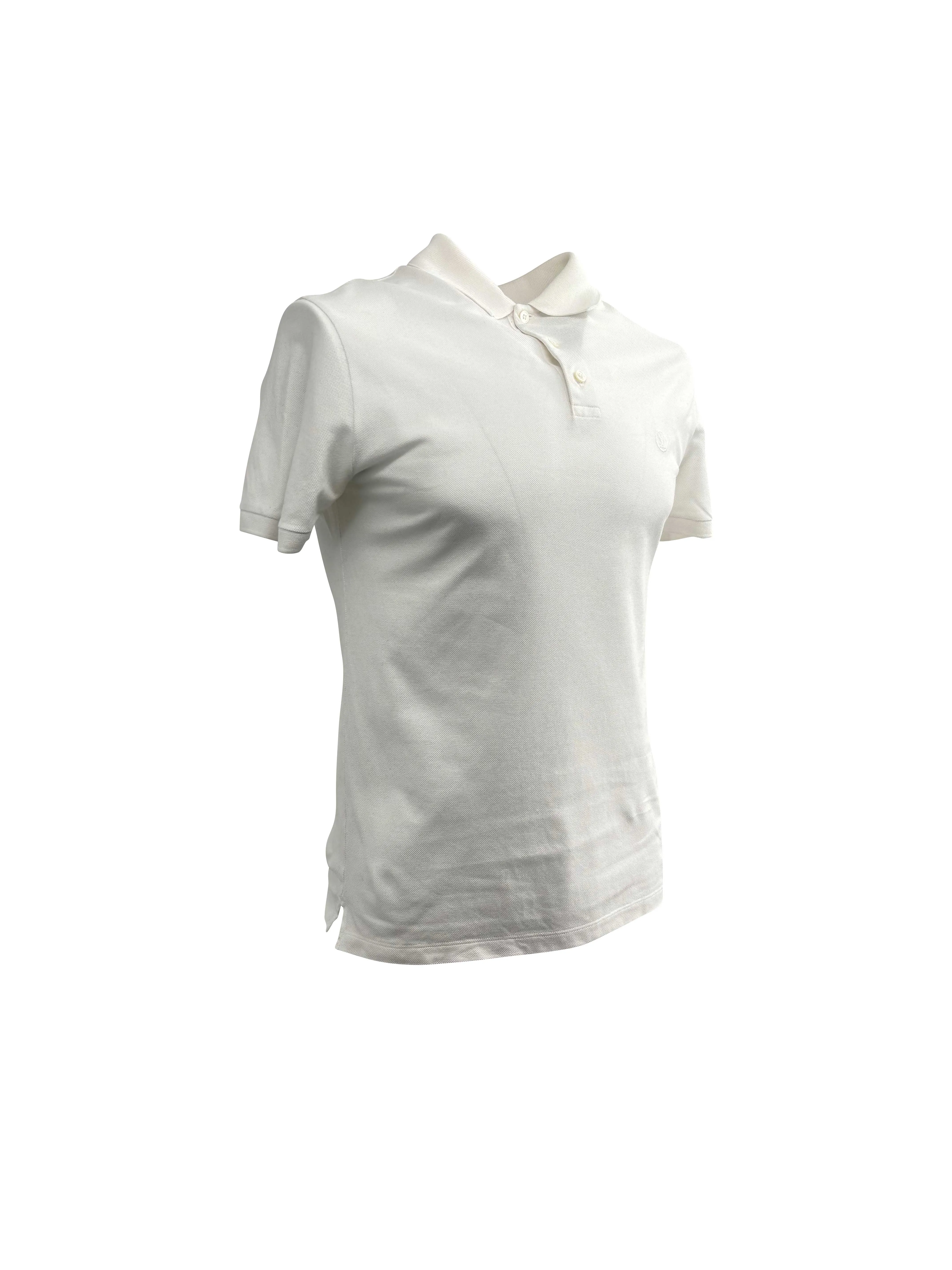 Louis Vuitton Embroidered Mini Logo Polo - White