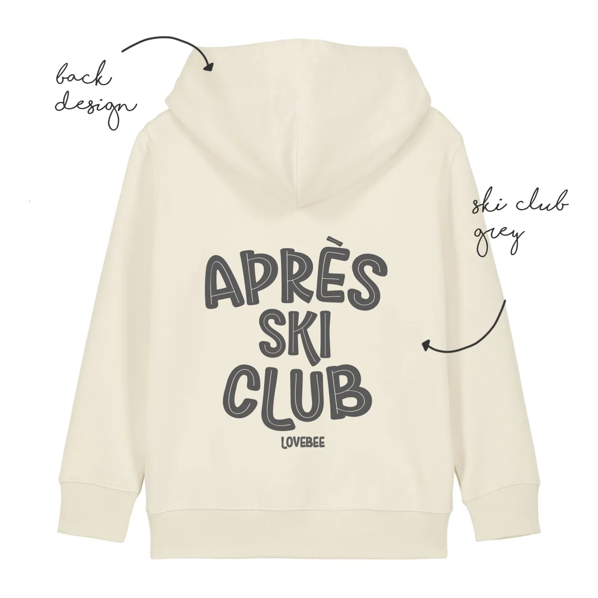 LoveBee Hoodie   T-shirts | Après Ski Club | Natural Raw