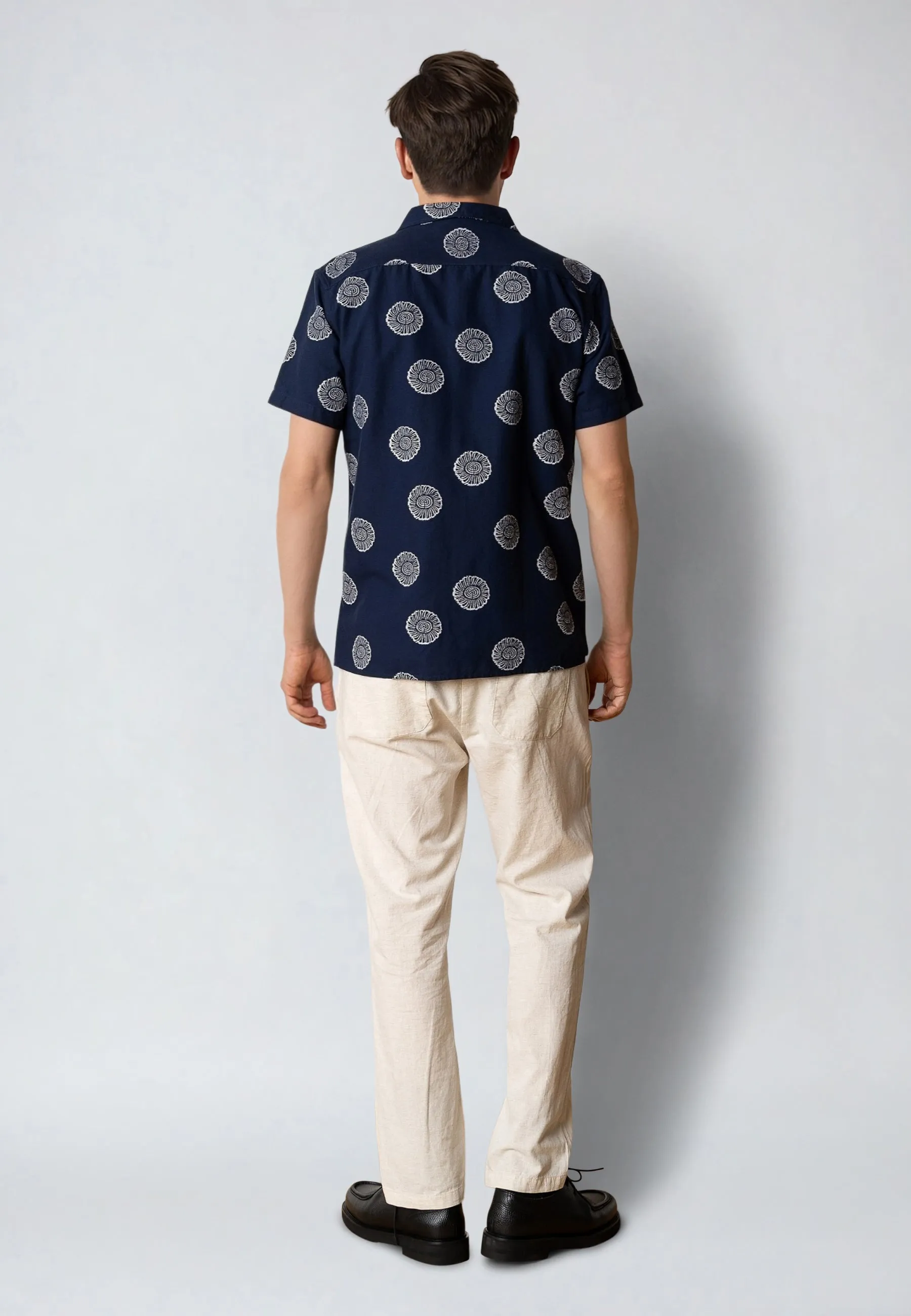 Luca cotton/linen pants - Light beige
