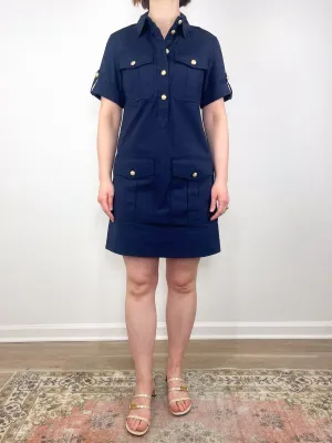 Lucca Dress in Navy