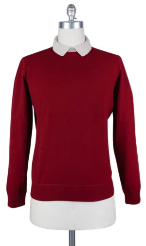 Luigi Borrelli Burgundy Red Sweater - Size: Large US / 52 EU