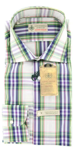 Luigi Borrelli Green Shirt - Extra Slim