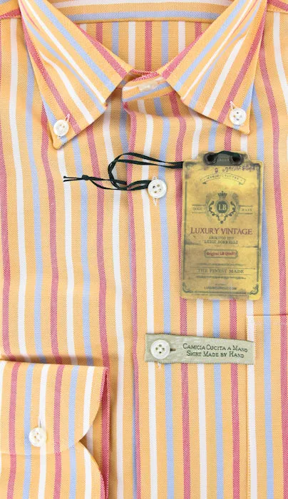 Luigi Borrelli Orange Shirt - Extra Slim