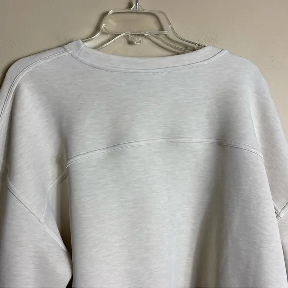 Lululemon Soft Ambitions Crop Crew in Heathered Beech Wood