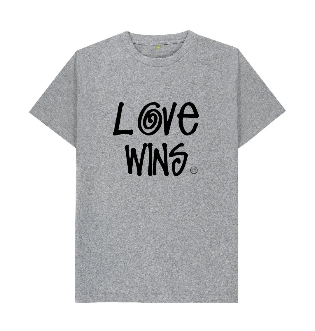 LV Wins Graff. 100% organic tee. White, grey, pink. Free UK post