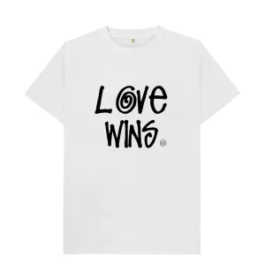 LV Wins Graff. 100% organic tee. White, grey, pink. Free UK post