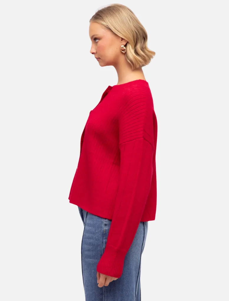Maddison Cardigan - Red