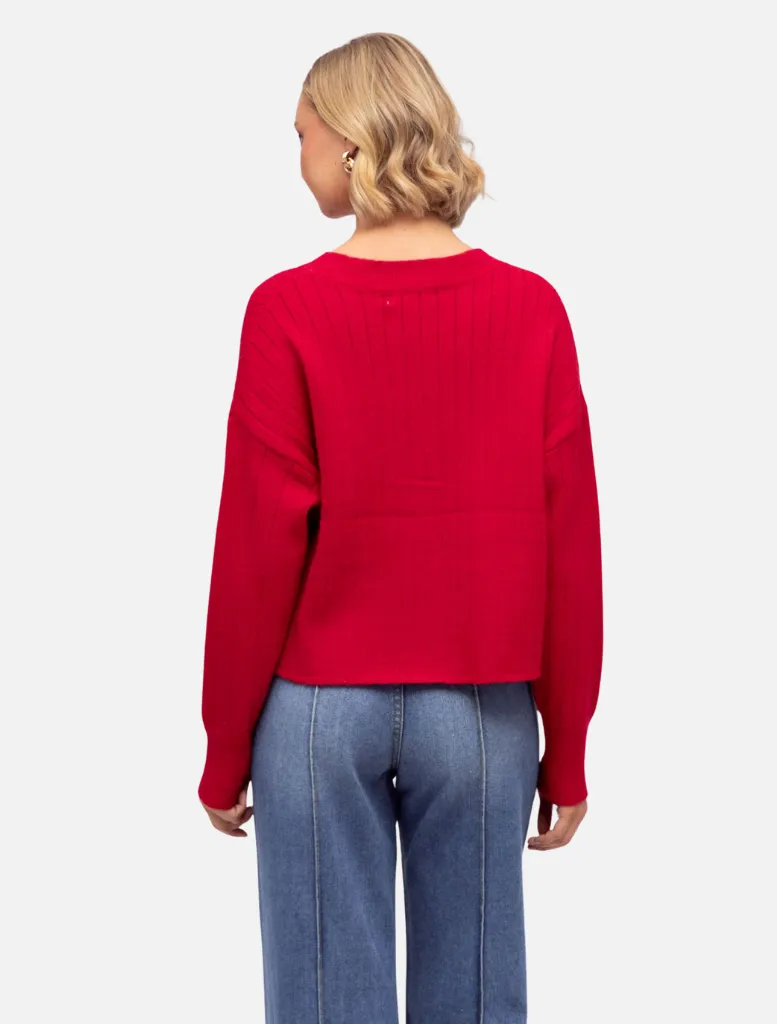 Maddison Cardigan - Red