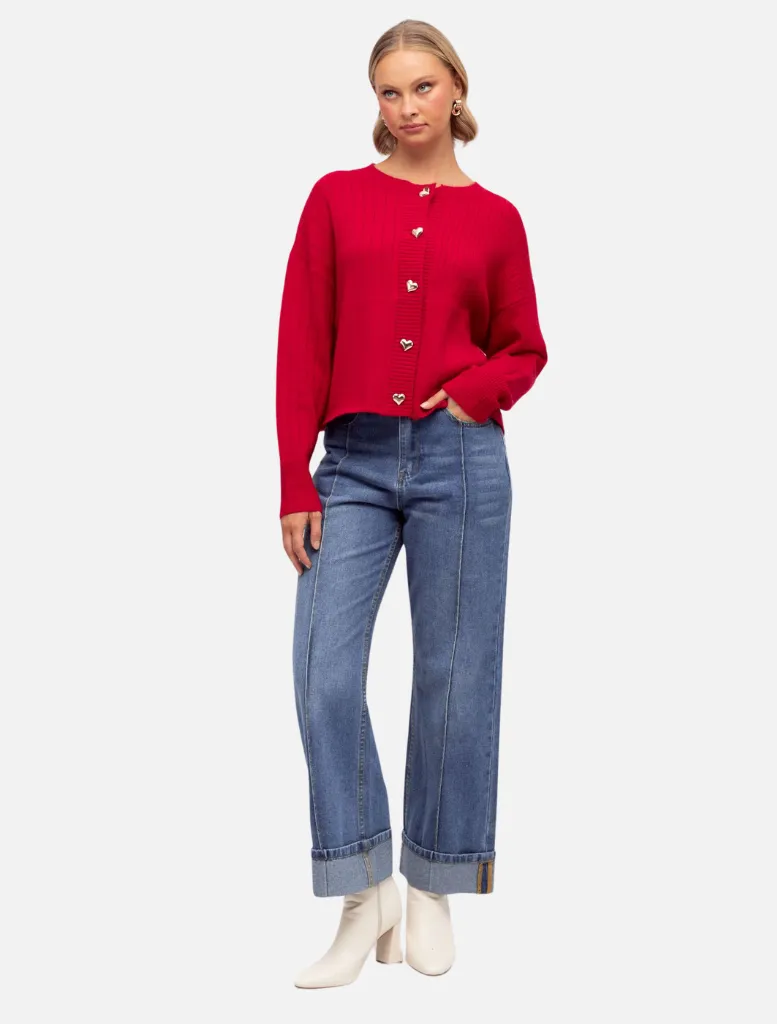 Maddison Cardigan - Red