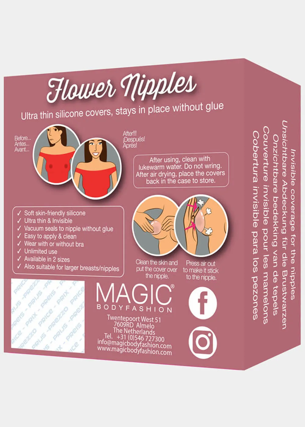 Magic Bodyfashion Flower Nipples Nipple Covers Latte