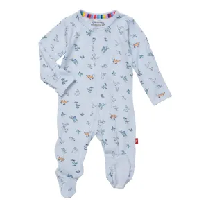Magnetic Me Woodsy Tale Blue Modal Footie
