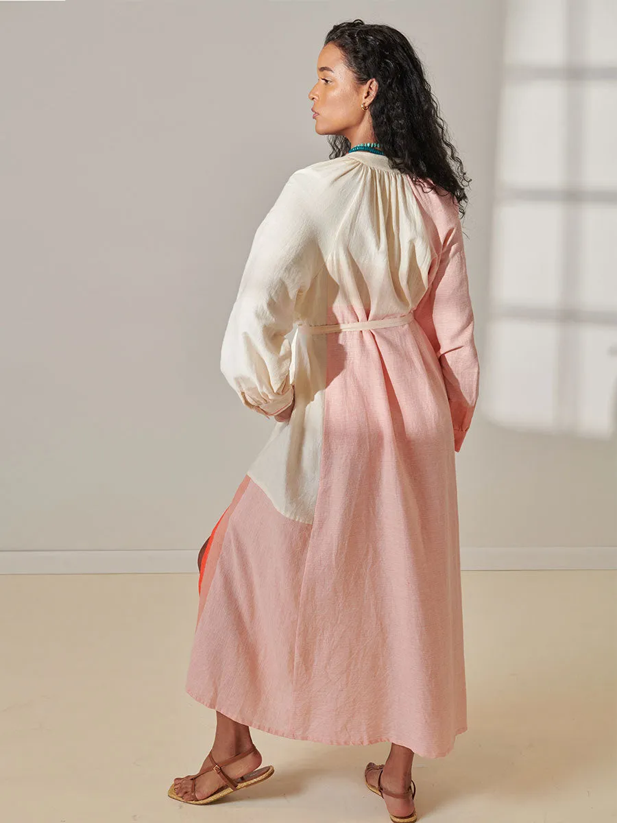 MAKEDA | Button Up Dress