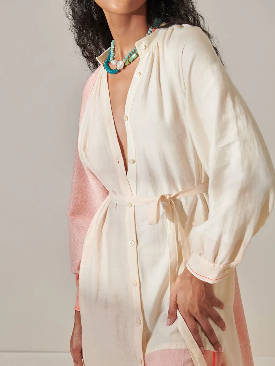 MAKEDA | Button Up Dress